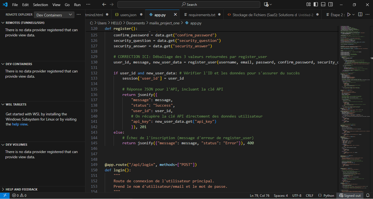Mindus Forge AI generating code in real-time
