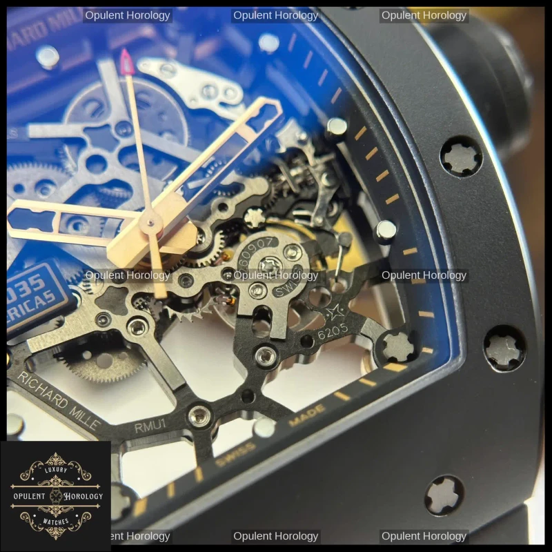 Richard Mille RM 035 Americas Toro – Black Ceramic Skeleton 40mm - Super Clone