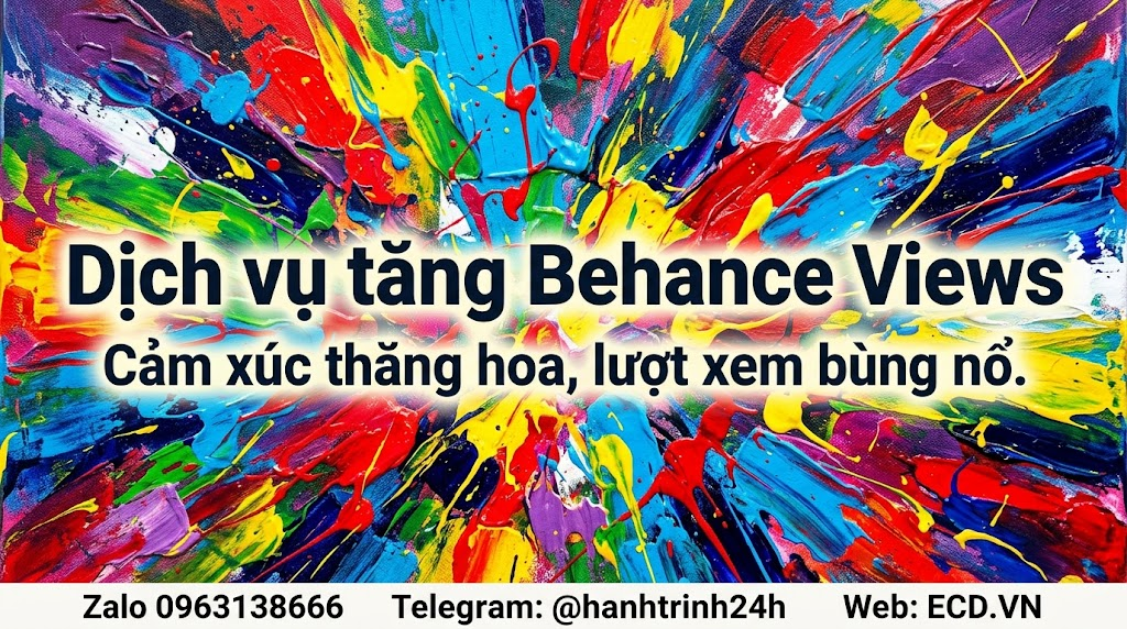 dịch vụ tăng behance views tự nhiên cho portfolio