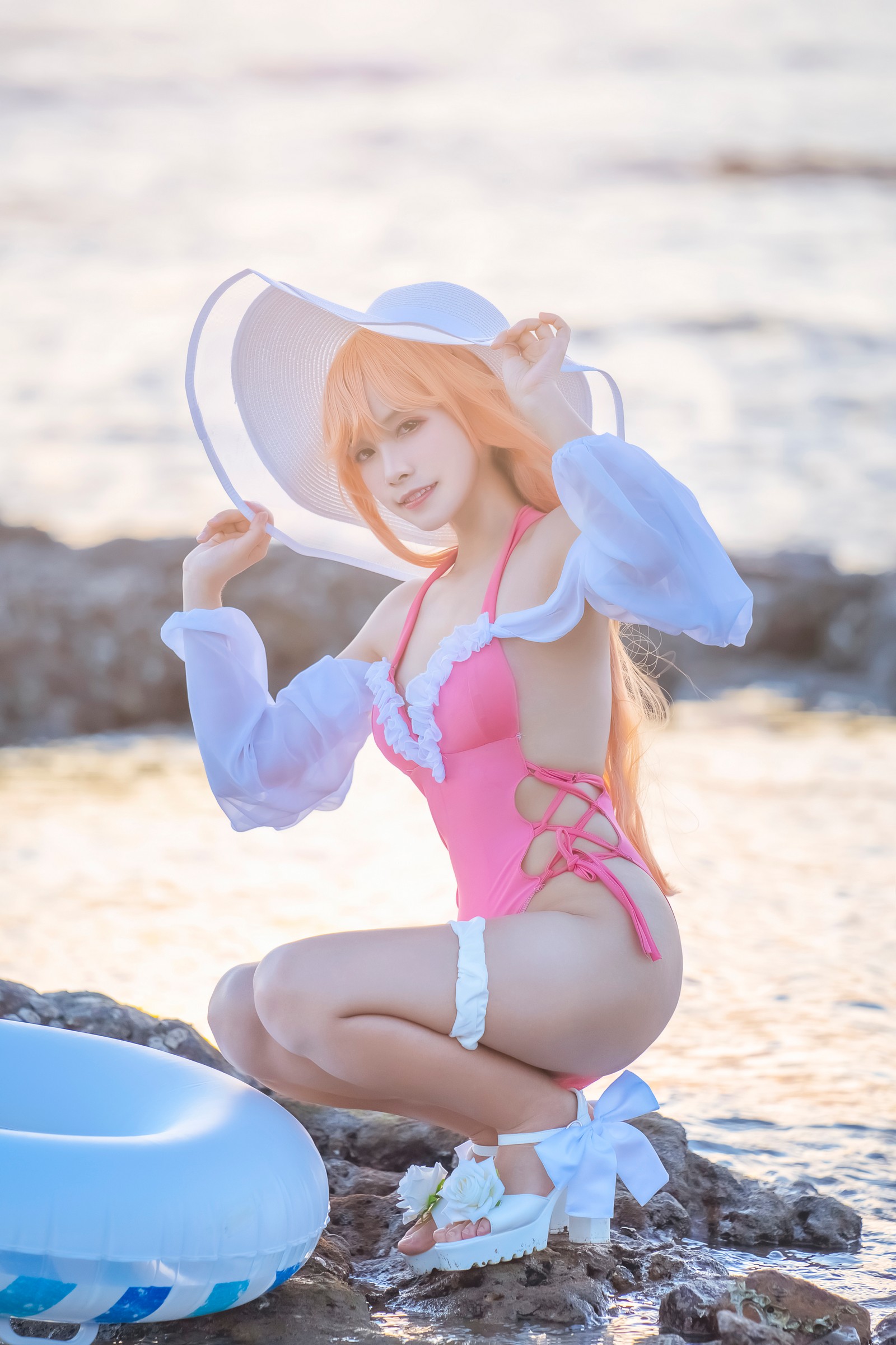 Neko-薇薇 黎塞留泳装 Cosplay 夏日写真合集（25P｜57MB）插图5