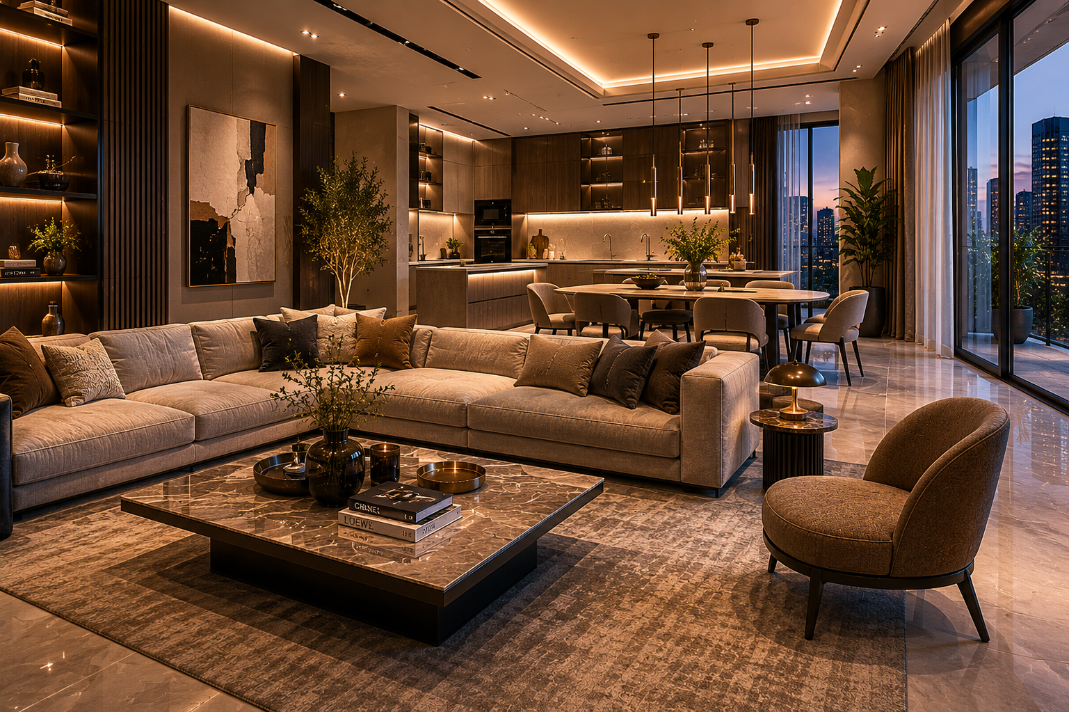 Apartment interiors
