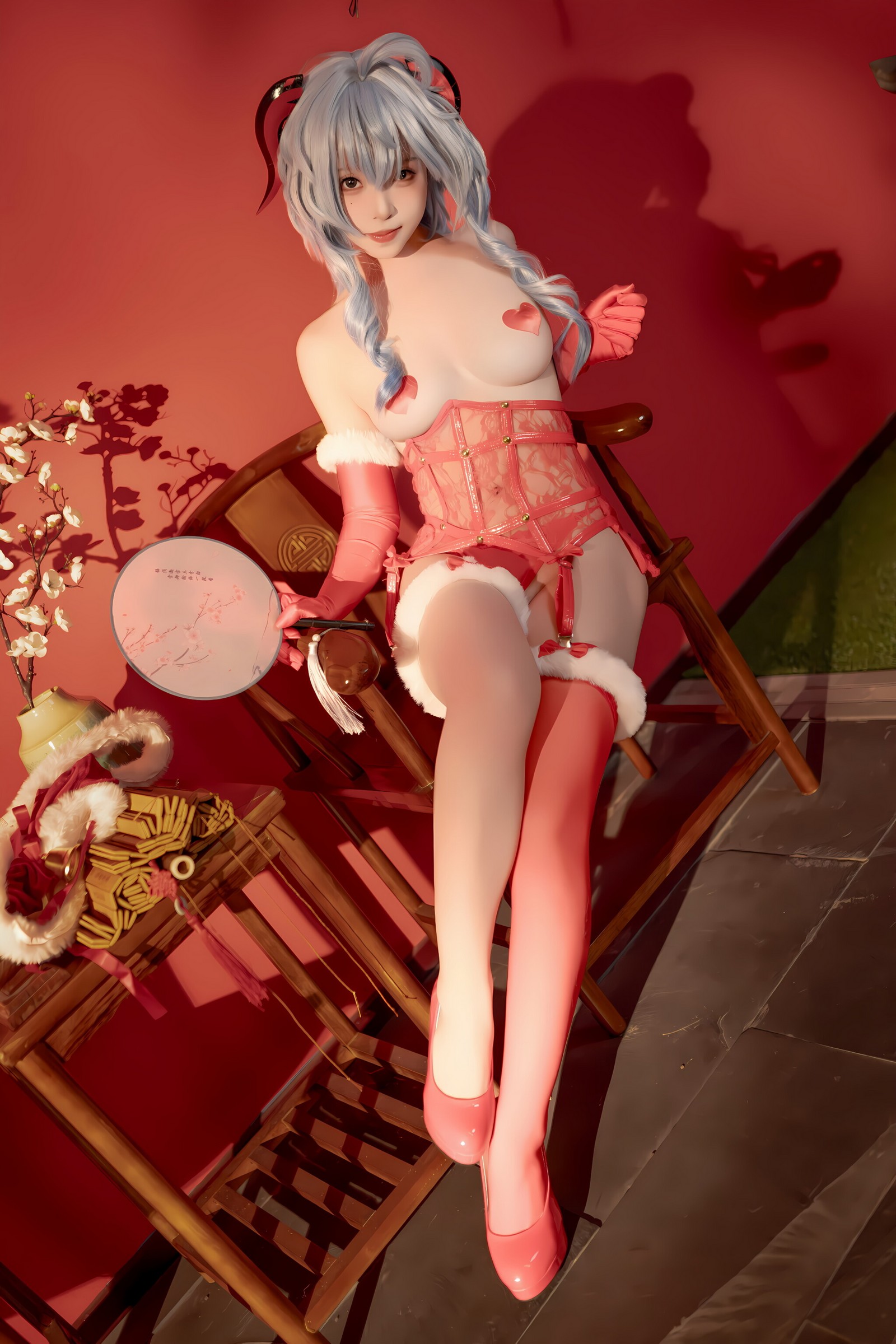 Bangni邦尼 – 甘雨新春 Cosplay 高清写真集（91P-8V-752.2MB）原神主题插图4