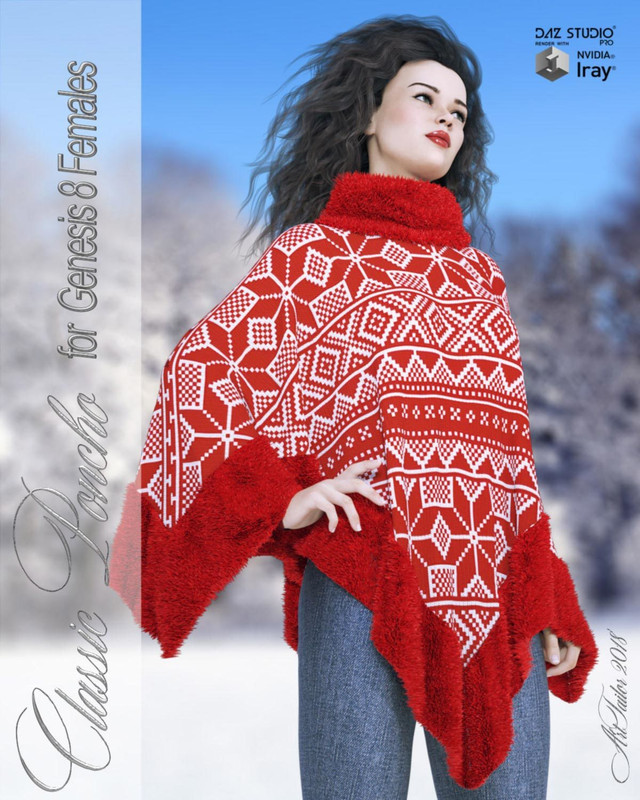 dForce Classic Poncho for Genesis 8 Females dForce Classic Poncho for Genesis 8 Females
