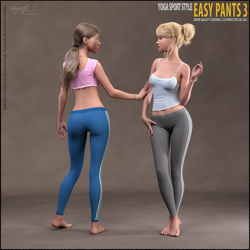 Easy Pants 3 for Genesis 8 and 8.1 (Dead Link Repost)