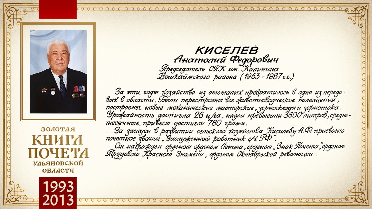 Киселев почетный гр