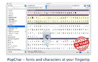 PopChar X 8.6.0 macOS