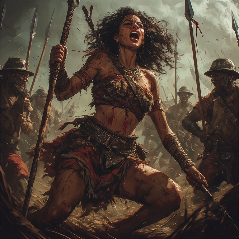 Africa-World-girl-warrior-hold-(7)