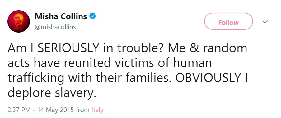 B. misha whining about people not taking his slavery joke well (and not apologizing)