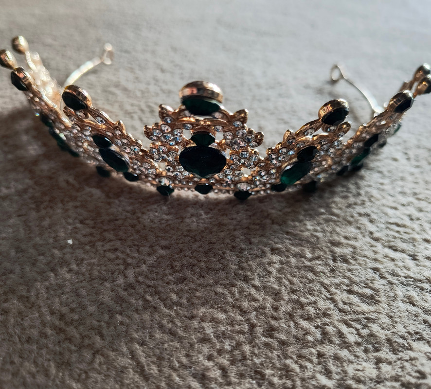 Gold and Green Tiara