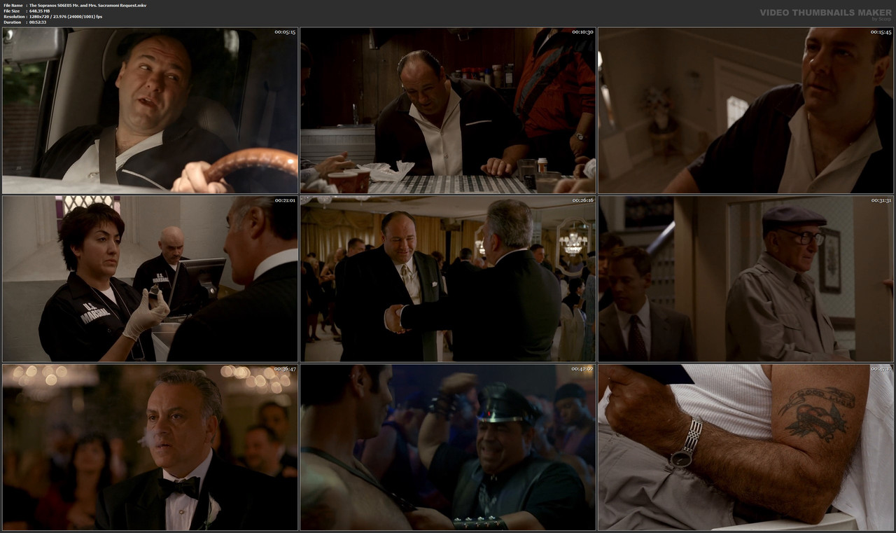 The Sopranos S06E05 Mr. and Mrs. Sacramoni Request.mkv