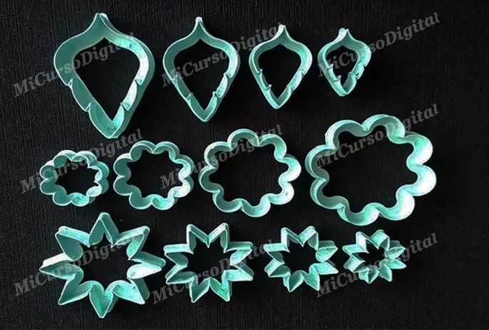 Cortador de Flores margaritas molde para pasta fría y flexible estrell