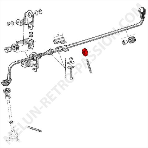 bague de rappel de levier de vitesses renault r4