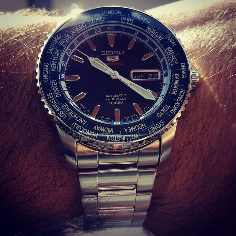 Seiko 5 Sports SRP125 World Time Cal. 4R36 Auto 100M (7)