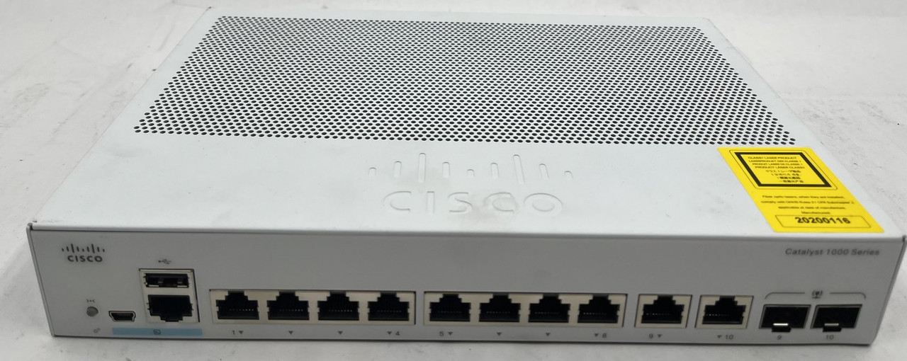 CISCO C1000-8T-2G-L V01 CATALYST ETHERNET MANAGED SWITCH