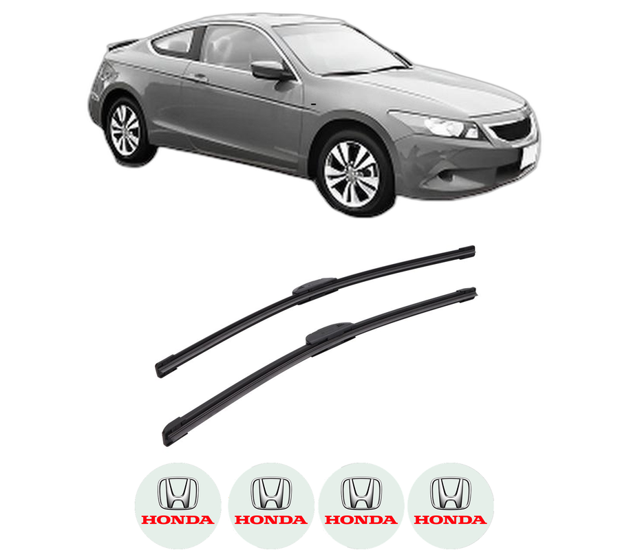 Set stergatoare auto HONDA ACCORD VIII (CP) din 2008-2012, pentru parbriz auto, 2 bucati, Bosch Aerotwin Retrofit, din cauciuc siliconat rezistent, 4 Stickere Auto HONDA
