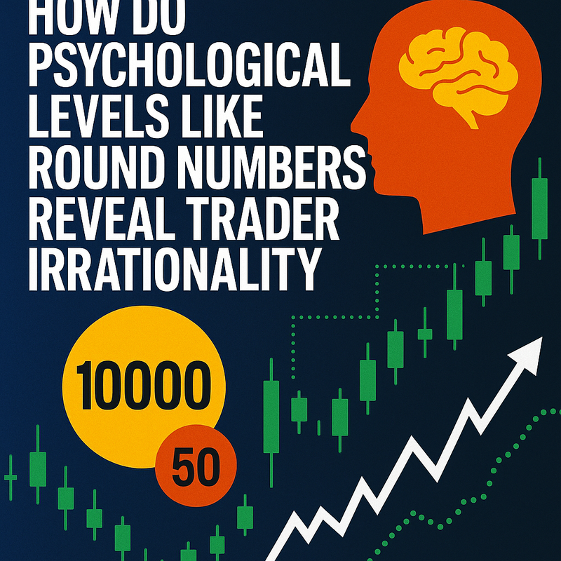 How do psychological levels like round numbers reveal trader irrationality