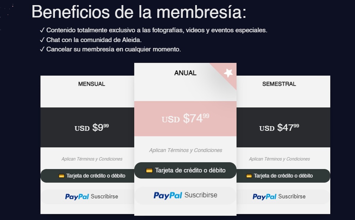 Aleida Núñez filtra atrevida imagen de su nuevo y exclusivo sitio web