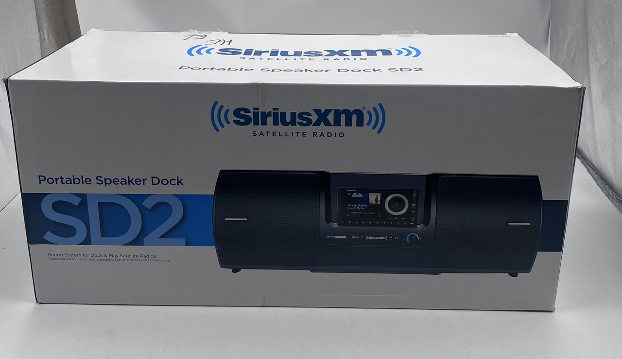 SIRIUS SIRIUSXM SXSD2 SATELLITE RADIO PORTABLE SPEAKER DOCK SD2 SIRIUS SIRIUSXM SXSD2 SATELLITE RADIO PORTABLE SPEAKER DOCK SD2