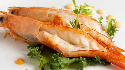 134. Gamberoni alla piastra - 2 pezzi