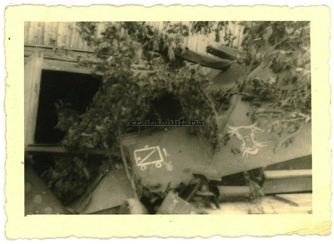 Orig. Foto Panzerspähwagen SdKfz Panzer mit Wappen und 18.PD Kennung in Russland
