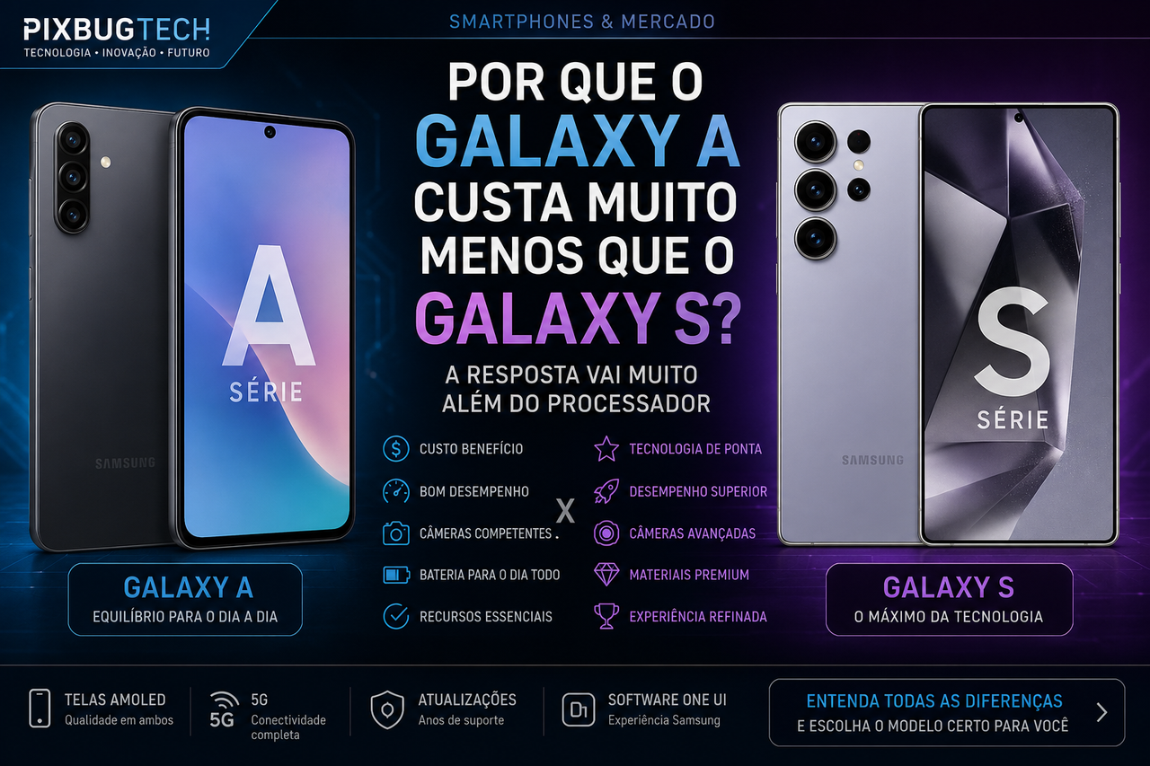 Por que o Galaxy A custa muito menos que o Galaxy S? A resposta vai muito além do processador