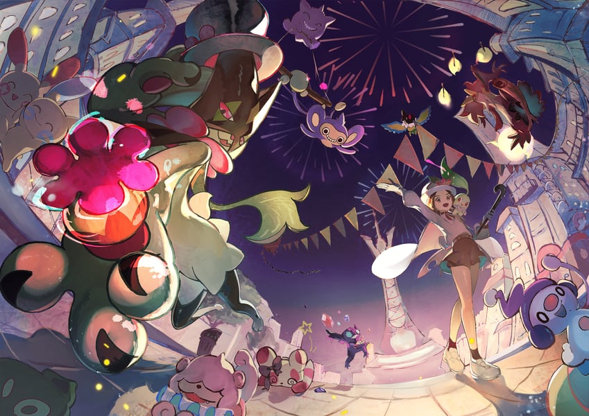 gengar-meowscarada-chikorita-minun-delph