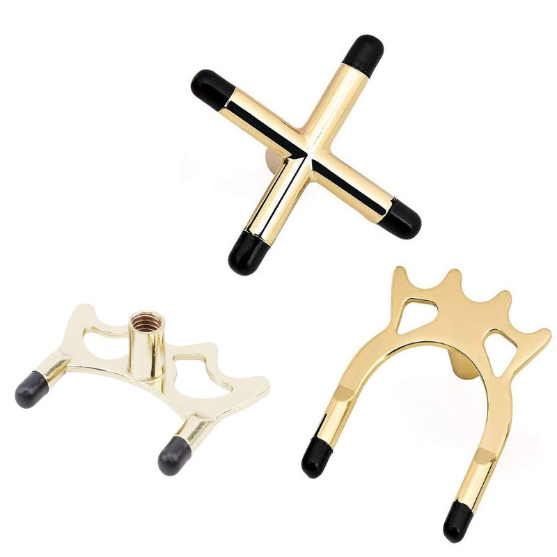 Pro Billiard Brass Bridge Heads Pool and Snooker Cross and Spider Cue Rests 2 pcs Pro Billiard Brass Bridge Heads Pool and Snooker Cross and Spider Cue Rests 2 pcs
