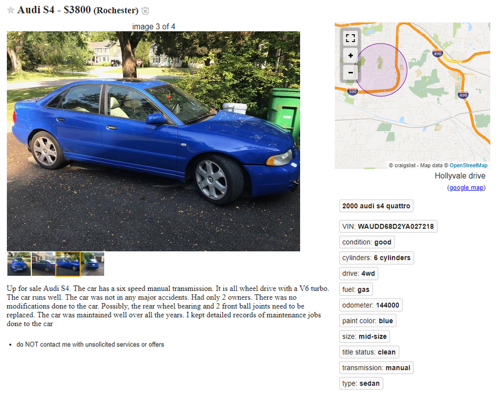 Official "What B5 S4's are listed on Craigslist now?" thread Page 5