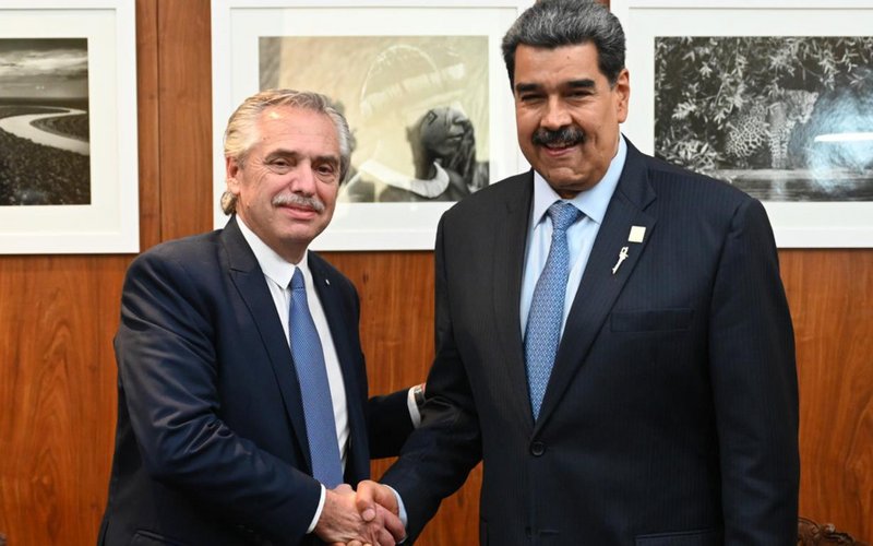 Presidentes de Venezuela, Nicolás Maduro, y Argentina, Alberto Fernández