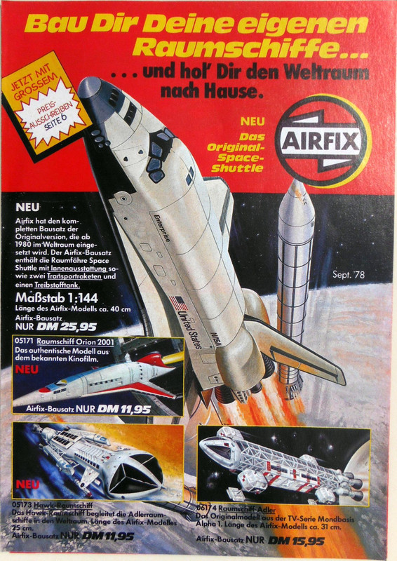 Plasty Airfix Price List September 1978