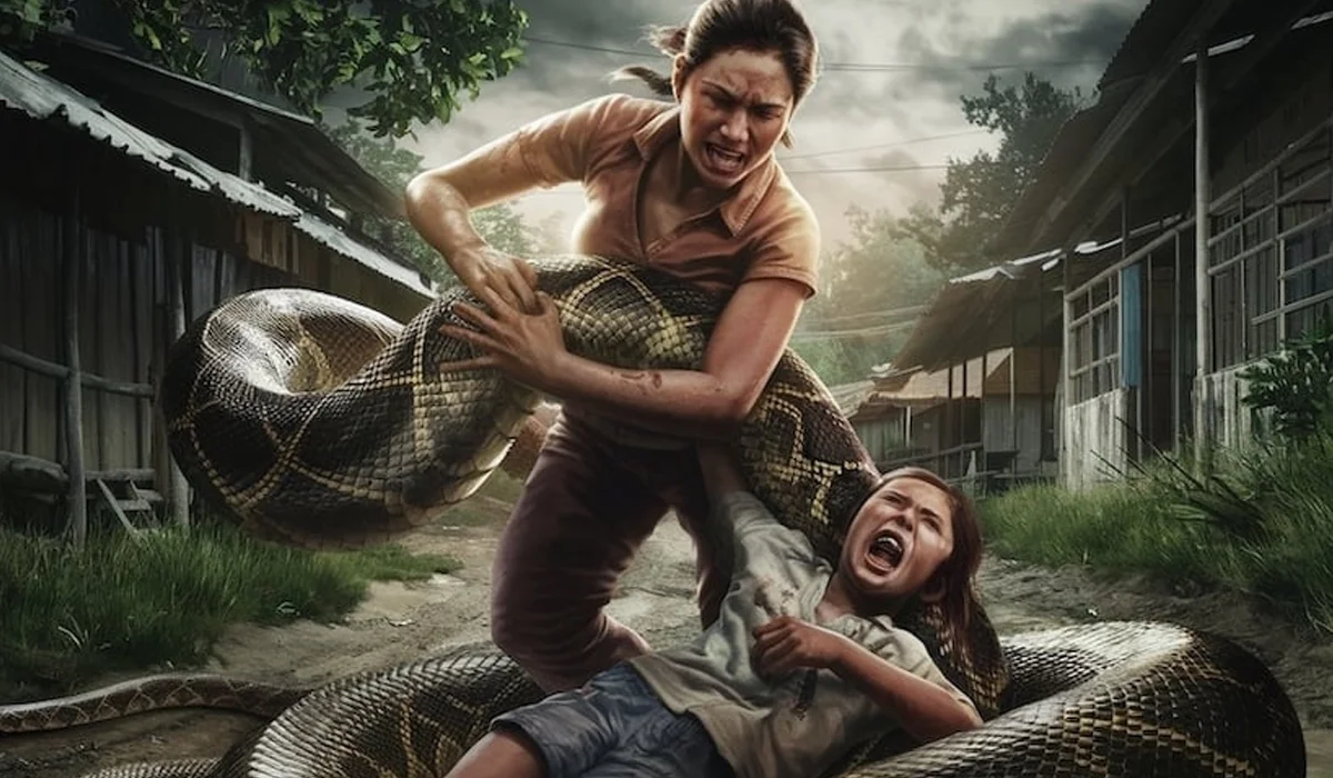 Aksi Heroik Ibu-Ibu Selamatkan Anaknya dari Ular, Videonya Viral