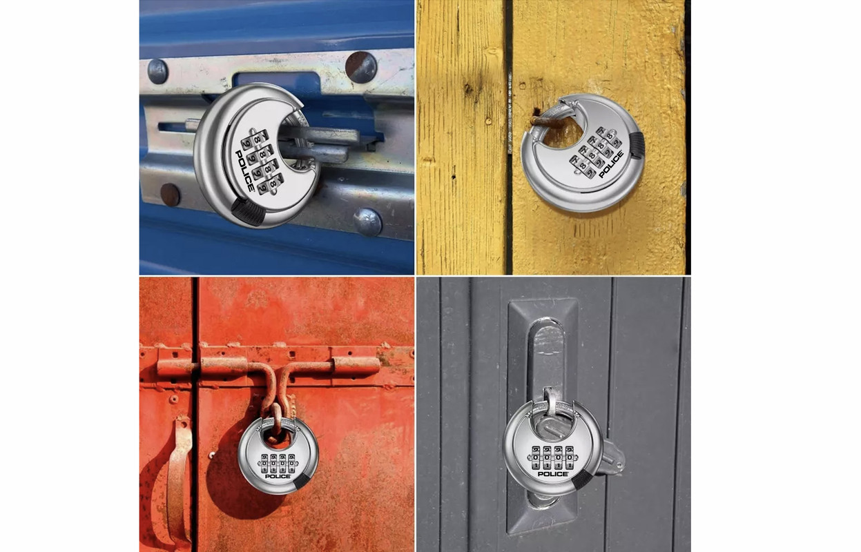police-combination-lock-hardened-steel-shackle-heavy-duty-keyless-4-digit-stainless-steel-discus-padlock