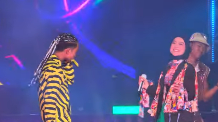 Lesti Kejora nyanyi di konser tunggal Betrand Peto IT'S MY FIRST, Sabtu (22/10/2022) malam. 