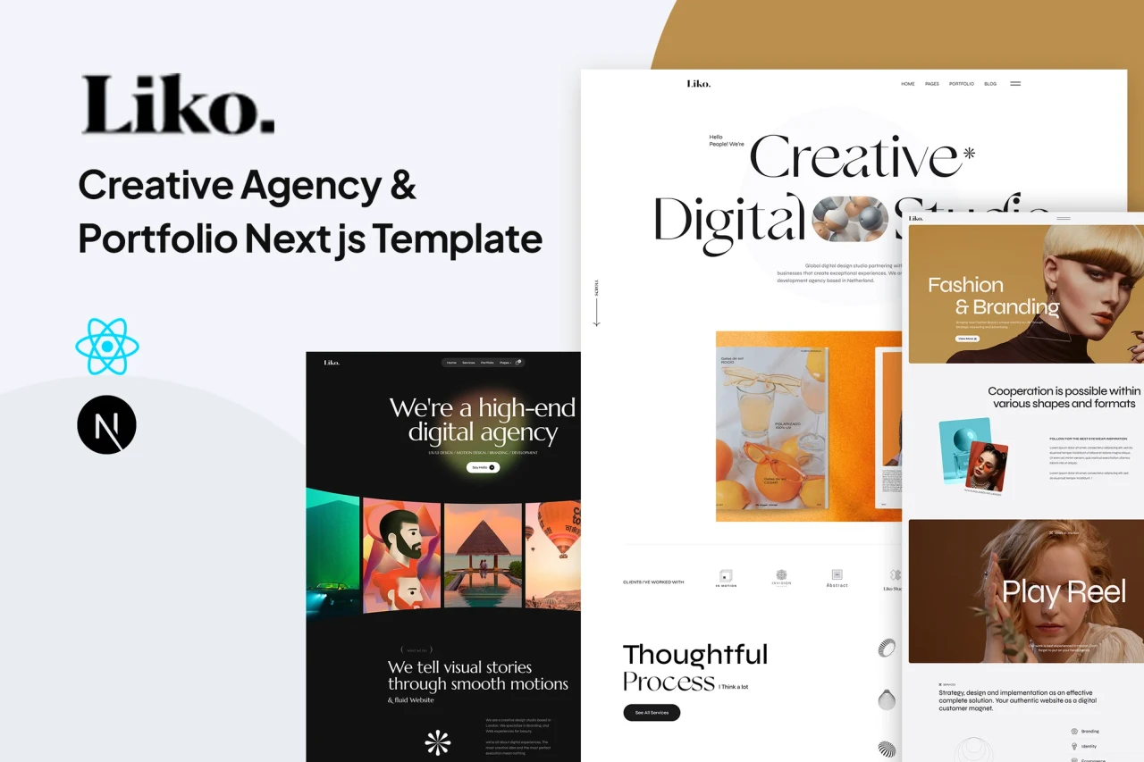 Liko - Creative Agency Portfolio Next js Template
