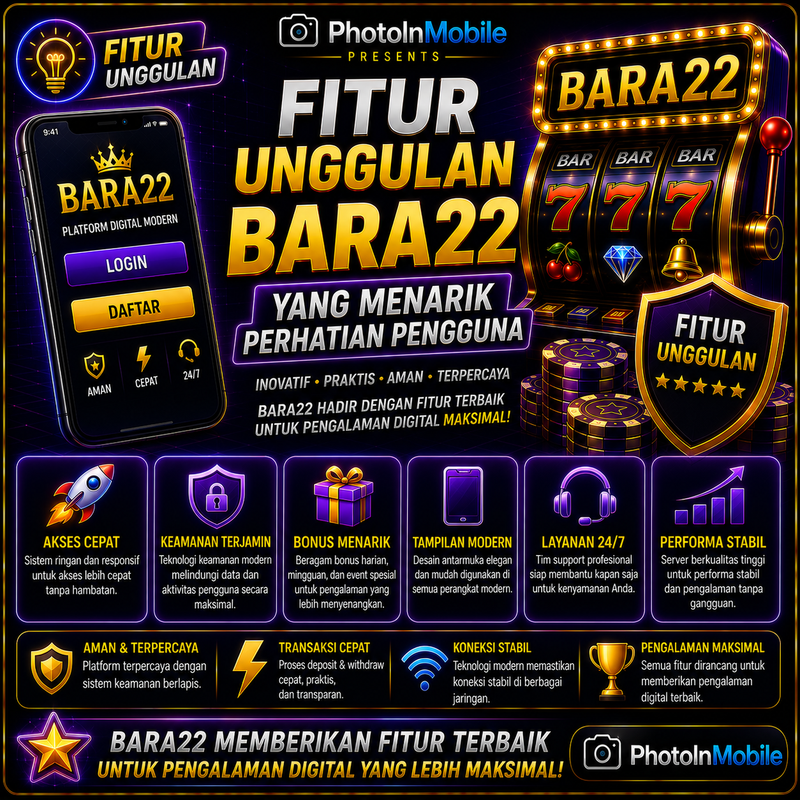 💡 Fitur Unggulan BARA22 yang Menarik Perhatian Pengguna | PhotoInMobile by Hey siriusly