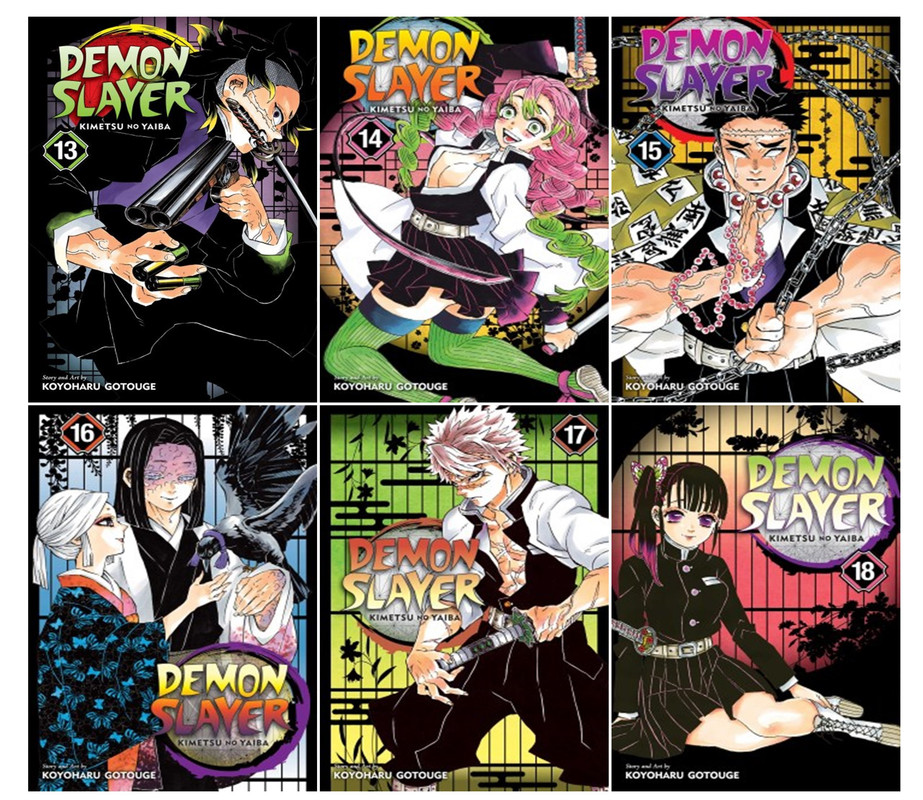 MANGA Demon Slayer KIMETSU NO YAIBA 13-18 TP