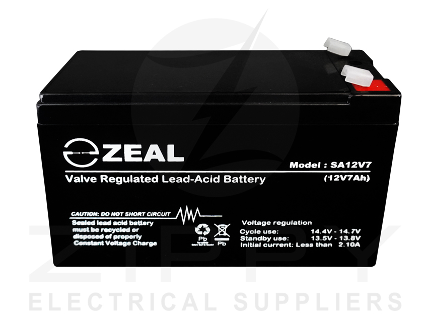 Universal Alarm Battery 12V, 7AH Zeal AGM eBay