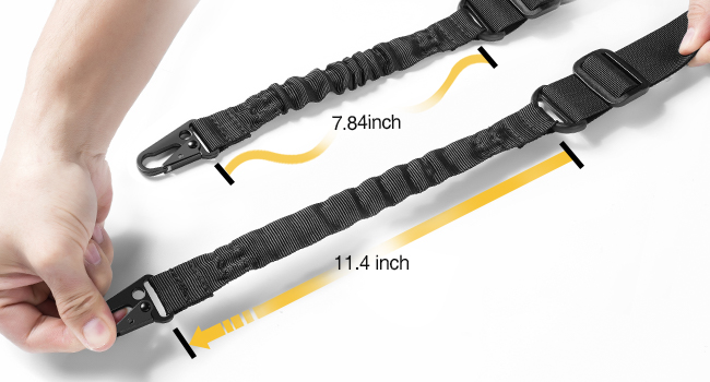 EZSHOOT 7.5-9 inch rifle bipod with two point rifle sling shooting support