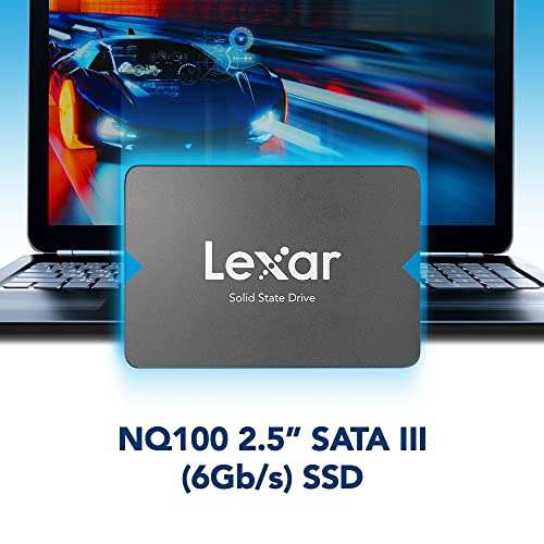 Amazon: SSD interno Lexar, 480gb, SATA III 
