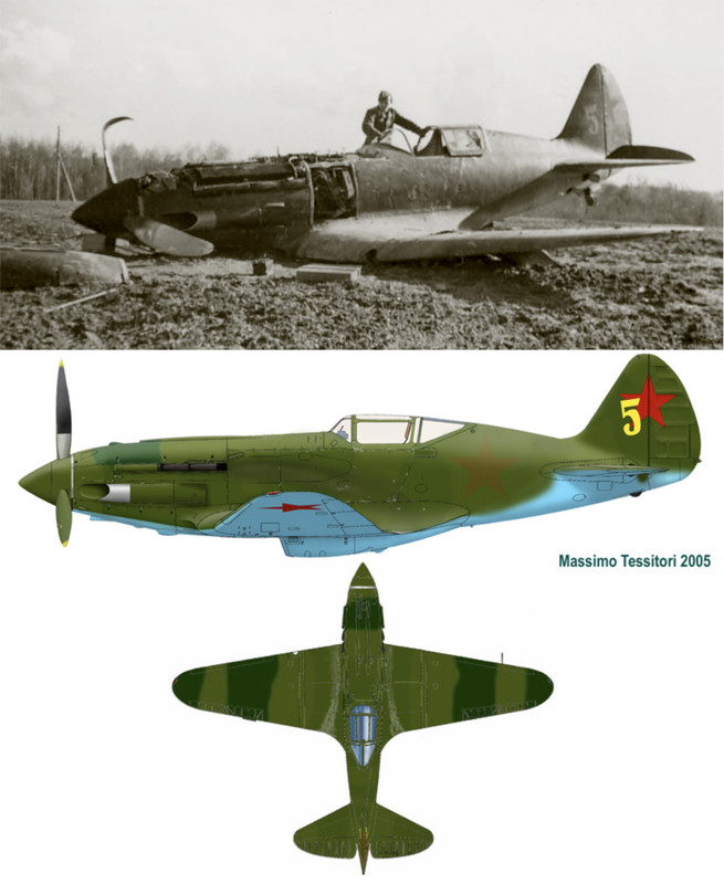 Mikoyan-Gurevich-MiG-3-unknown-unit-Yellow-5-force-landed-01