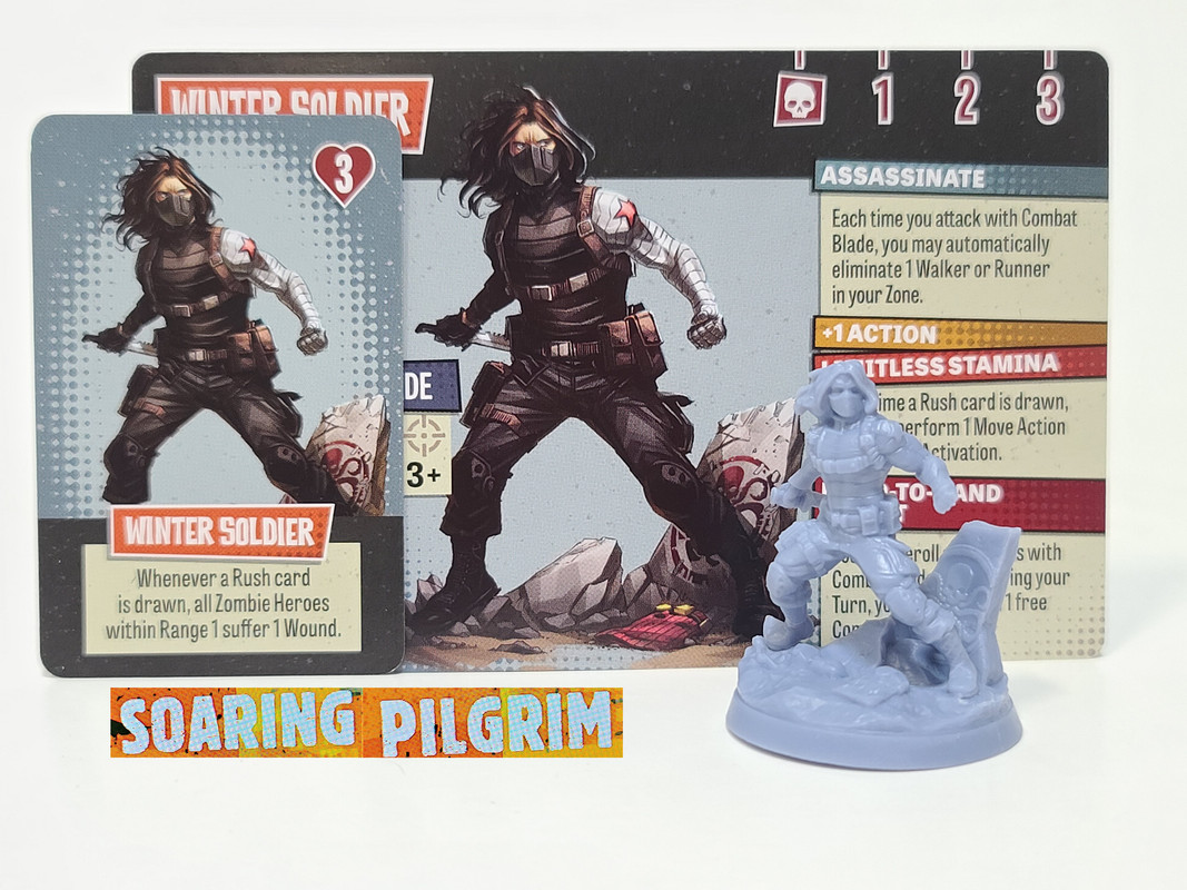 chaoer winter soldier　ウィンターソルジャー　MARVEL WINTER SOLDIER HERO Zombicide MARVEL ZOMBIES Kickstarter Exclusive