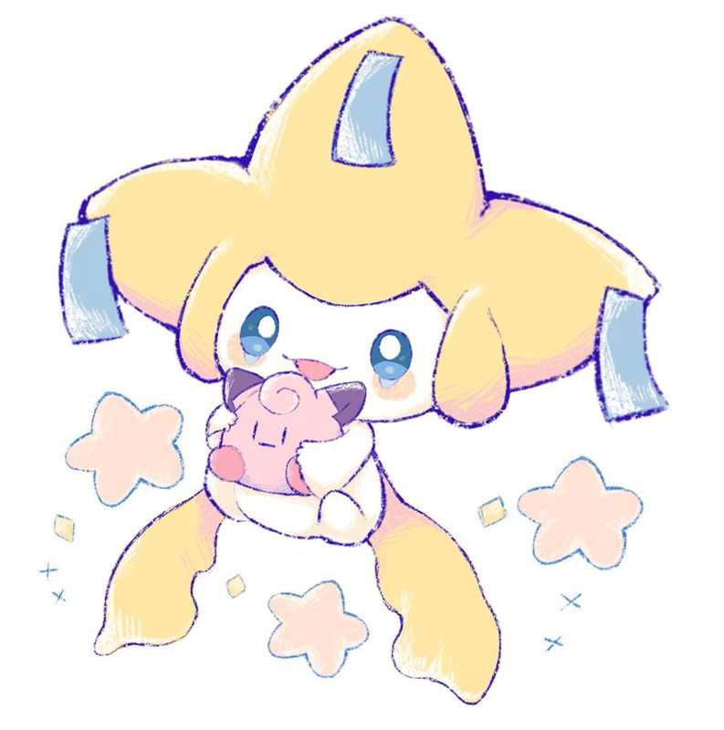 jirachi-and-clefairy-pokemon-drawn-by-wa