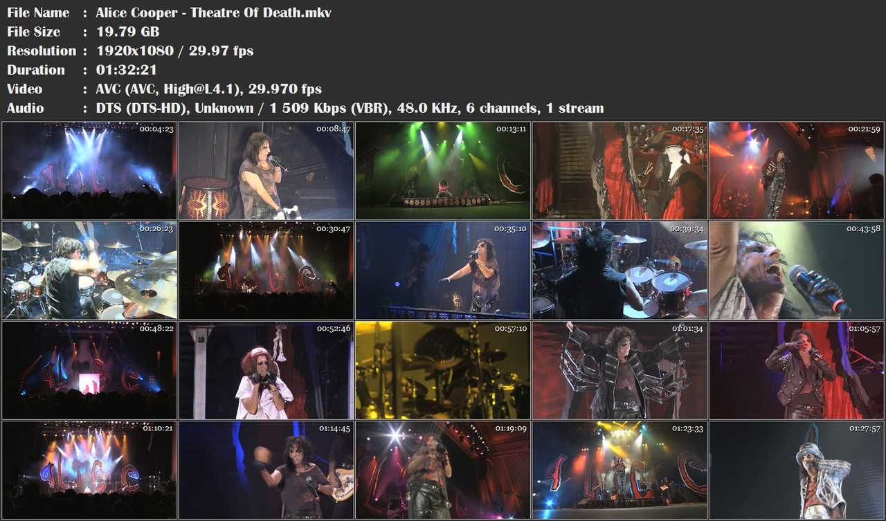Re: Alice Cooper - Theatre Of Death - Live At Hammersmith (2