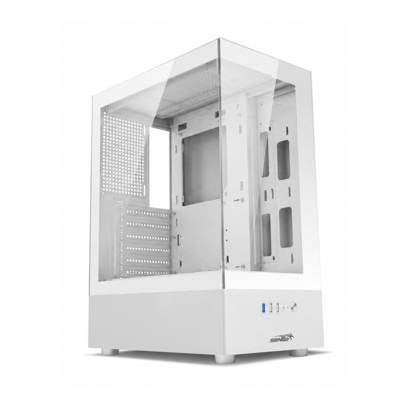 GABINETE SENTEY H10 WHITE VIDRIO TEMPLADO
