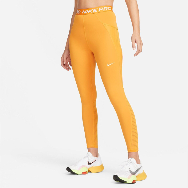 Nike Pro Light Curry/White DM6936-738 Women's High-Waisted