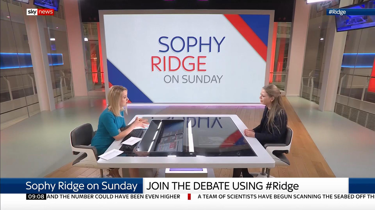 17 November - 08.30.00 - Sophy Ridge On Sunday. A new kind of po