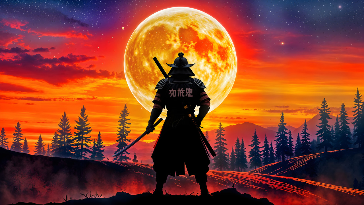 Samurai Blood Moon