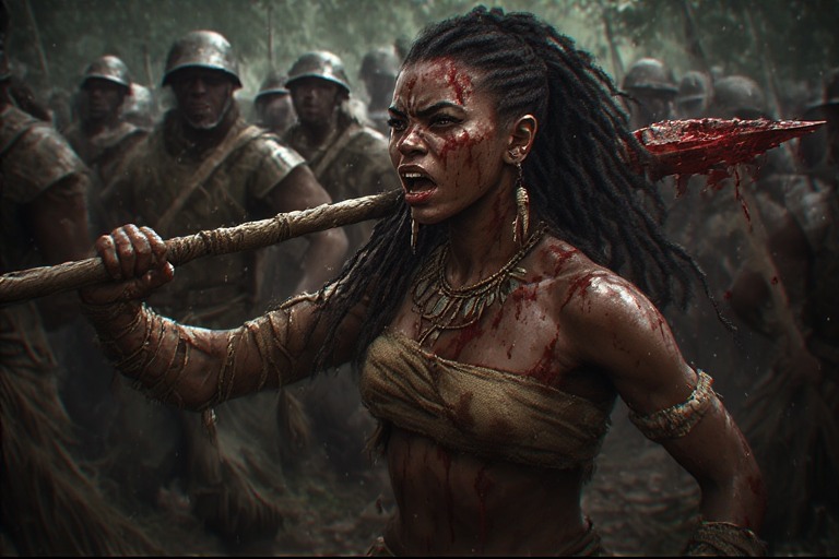 Africa-World-girl-warrior-hold-(10)