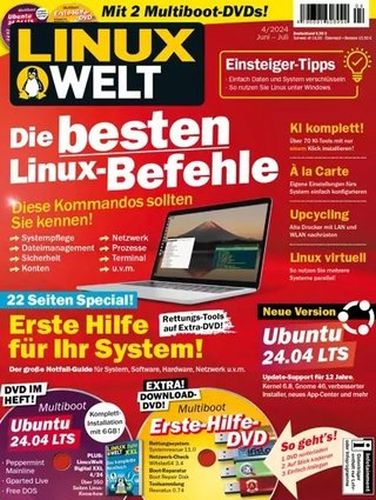 Cover: LinuxWelt Magazin Juni-Juli No 04 2024