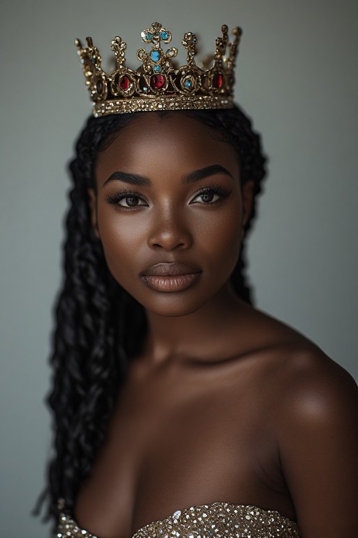 Naked-ebony-Queen-crown-soft-f-(15)